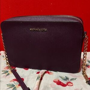 Michael Kors Dark Purple Crossbody Bag